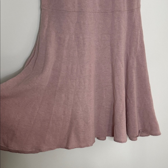 Chic Hazy Pink Wool Mini Dress - Picture 4 of 7